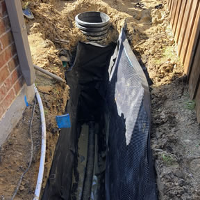 Deep French Drain with Pump