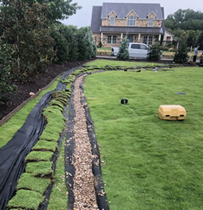 Shallow French Drain